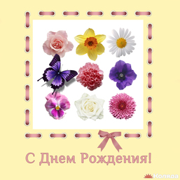 Цветочная с лентой